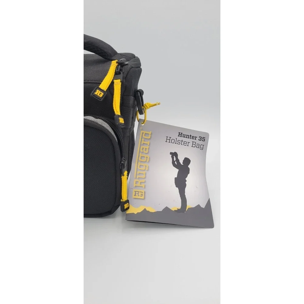 Ruggard Hunter 35 Holster Camera Bag Padded w/ Strap Black/Yellow 2 Pockets NWT